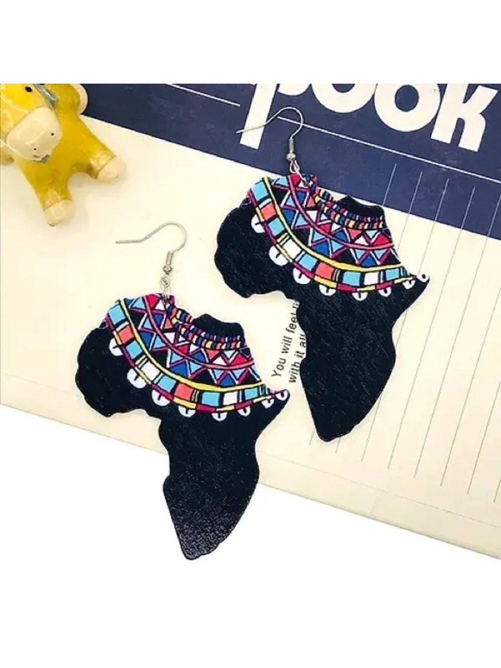 Wooden Africa Earrings